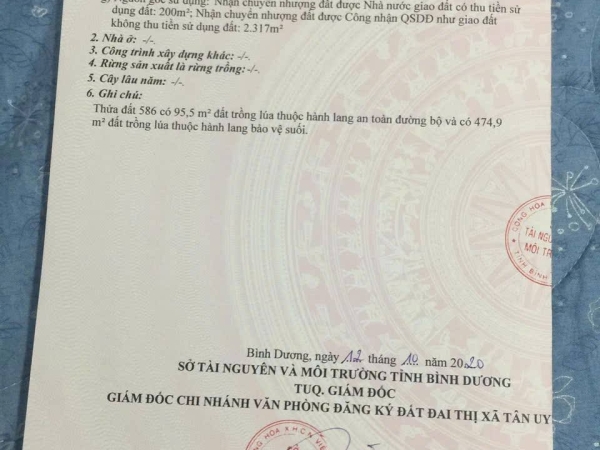 Đất bán phường Thạnh Hội _ Tân Uyên _Bình Dương 2.517m2